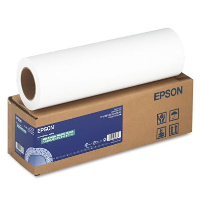 Epson Enhanced Photo Paper Roll, 17 in. x 100 ft., Matte Bright White