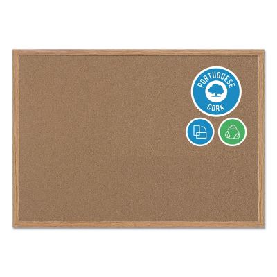 Image showing 7 th MasterVision Earth Cork Board, Wood Frame, 48 in. x 72 in.