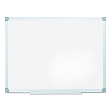 MasterVision Earth Easy-Clean Dry Erase Board, White/Silver, 3 ft. x 4 ft.