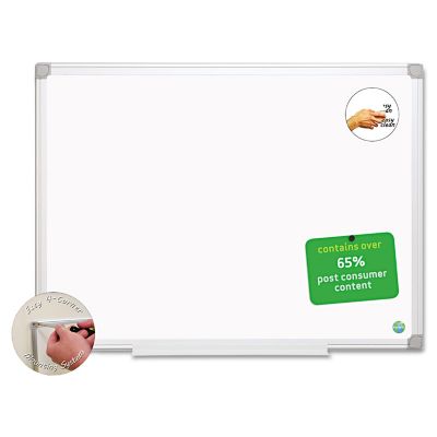 Image showing  Earth Easy-Clean Dry Erase Board, White/Silver, 2 ft. x 3 ft.