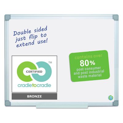 Image showing  Earth Easy-Clean Dry Erase Board, White/Silver, 2 ft. x 3 ft.