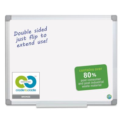 Image showing  Earth Easy-Clean Dry Erase Board, White/Silver, 2 ft. x 3 ft.