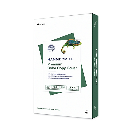 Hammermill Premium Color Copy Cover, 100 Brightness, 60 lb., 17 in. x 11 in.