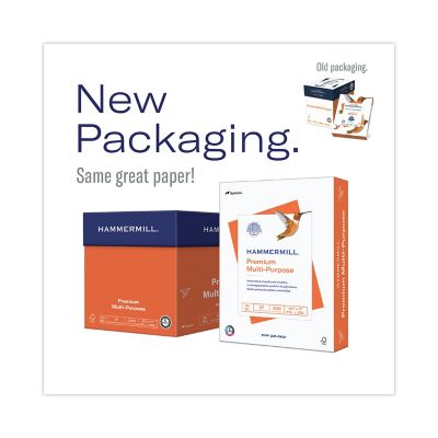 Image showing 1 th Hammermill Premium Multipurpose Print Paper, 97 Brightness, 24 lb., 8.5 in. x 11 in., White, 5-Pack