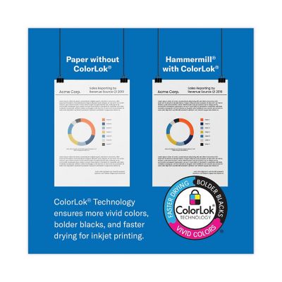 Image showing 6 th Hammermill Premium Multipurpose Print Paper, 97 Brightness, 24 lb., 8.5 in. x 11 in., White, 5-Pack