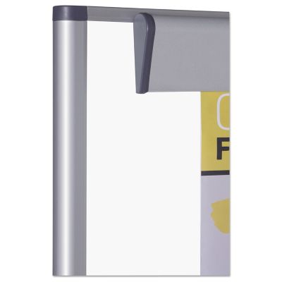 Image showing 3 th MasterVision Magnetic Reversible Mobile Easel, White/Silver, 47 in. x 35 in.