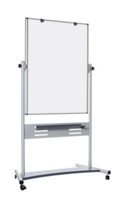Image showing 5 th MasterVision Magnetic Reversible Mobile Easel, White/Silver, 47 in. x 35 in.