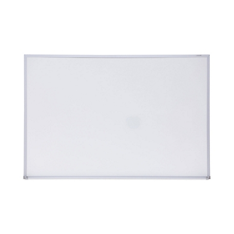 Universal Dry Erase Board, Melamine, Satin-Finished Aluminum Frame, 36 in. W x 24 in. H