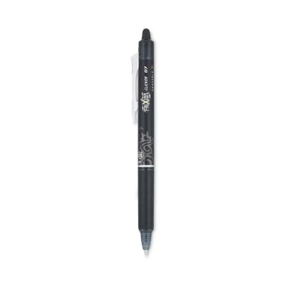 Pilot Frixion Clicker Erasable Retractable Gel Pens, Black, Fine 0.7 mm Tip
