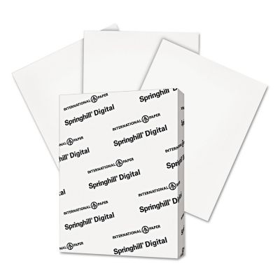 Springhill Digital Index Card Stock, 92 Brightness, 110 lb., 8.5 in. x 11 in., White