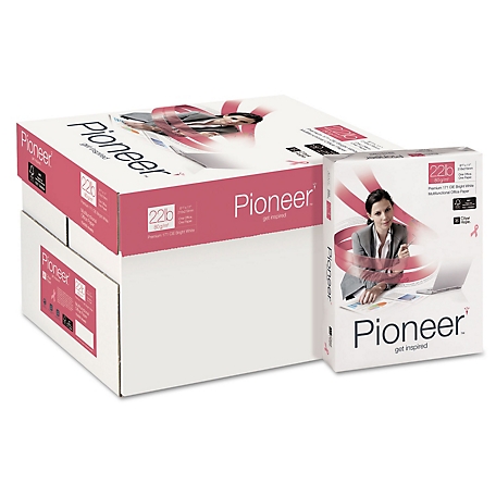 Pioneer Multipurpose Paper, 99 Brightness, 22 lb., 8.5 in. x 11 in., Bright White, 500 Sheets/Carton, 10 Reams/Carton