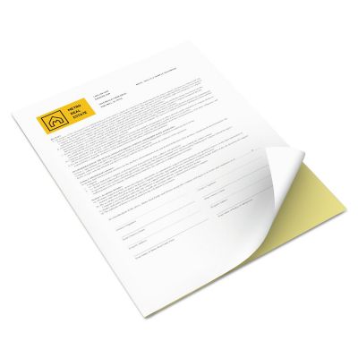 Xerox Vitality Multi-Purpose Carbonless 2-Part Paper, 8.5 in. x 11 in., Canary/White, 5,000 pk.