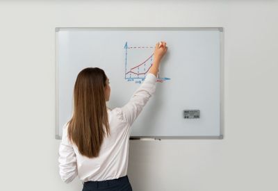 Image showing 8 th MasterVision Earth Gold Ultra Magnetic Dry Erase Boards, White, Aluminum Frame, 4 ft. x 6 ft.
