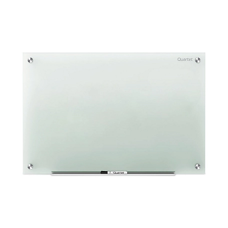 Quartet Infinity Magnetic Glass Marker Board, White, 72 in. x 48 in.
