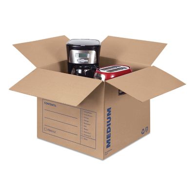 Image showing  SmoothMove Basic Moving Boxes, Medium, Regular Slotted Container (RSC), 18 in. x 18 in. x 16 in., 20-Pack