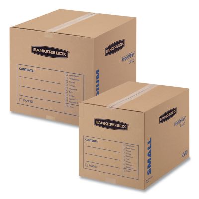 Image showing  SmoothMove Basic Moving Boxes, Medium, Regular Slotted Container (RSC), 18 in. x 18 in. x 16 in., 20-Pack