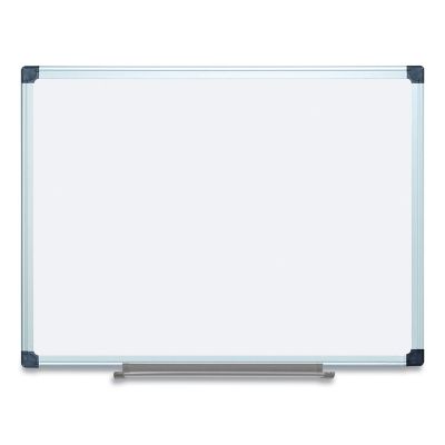 MasterVision Porcelain Value Dry Erase Board, White, Aluminum Frame, 36 in. x 48 in.