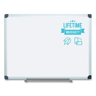 Image showing  Porcelain Value Dry Erase Board, White, Aluminum Frame, 36 in. x 48 in.