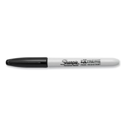 Image showing 6 th Sharpie Extreme Fine Point Permanent Markers, Fine Bullet Tip, Black, 12-Pack