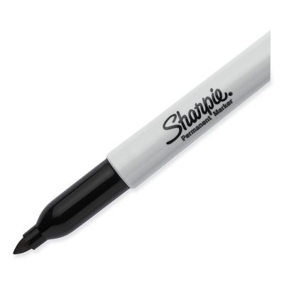 Image showing 7 th Sharpie Extreme Fine Point Permanent Markers, Fine Bullet Tip, Black, 12-Pack