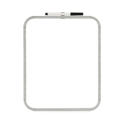 MasterVision Magnetic Dry Erase Board, White Plastic Frame, 11 in. x 14 in.