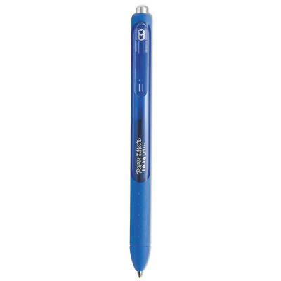 Image showing  Inkjoy Retractable Gel Pens, Medium 0.7 mm Tip, Blue Ink/Barrel, 12-Pack
