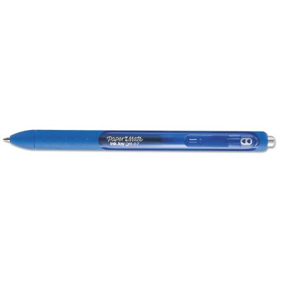 Image showing 5 th Paper Mate Inkjoy Retractable Gel Pens, Medium 0.7 mm Tip, Blue Ink/Barrel, 12-Pack