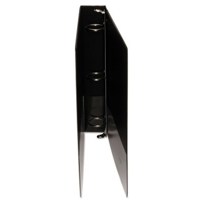 Image showing 6 th Universal Economy Round Ring View Binder, 3 Rings, 1.5 in. Capacity, 11 in. x 8.5 in., Black