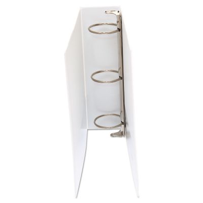 Image showing 6 th Universal Economy Round Ring View Binder, 3 Rings, 3 in. Capacity, 11 in. x 8.5 in., White