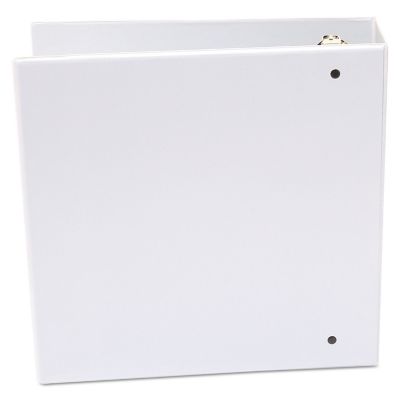 Image showing 7 th Universal Economy Round Ring View Binder, 3 Rings, 3 in. Capacity, 11 in. x 8.5 in., White