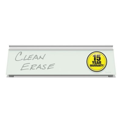 Quartet Glass Dry Erase Desktop Computer Pad, 18 in. x 6 in., White