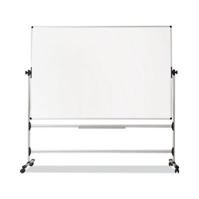 MasterVision Earth Silver Easy Clean Revolver Dry Erase Board, White, Steel Frame, 48 in. x 70 in.