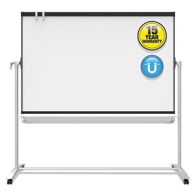 Quartet Prestige 2 Mobile Presentation Easel, 6 ft. x 4 ft., Silver/Graphite