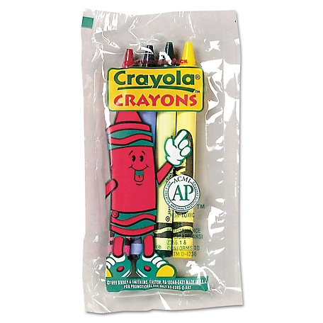 Crayola Classic Color Crayons in Cello Pack, 4 Colors/Pack, 360-Pack