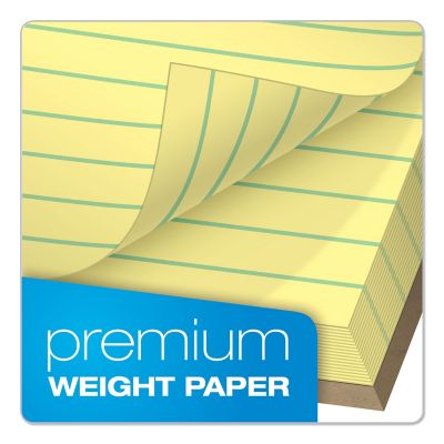 Image showing  Docket Gold Ruled Perforated Writing Pads, Wide/Legal Rule, 8.5 in. x 11.75 in., 12-Pack