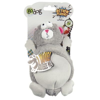 goDog Action Plush Squirrel Dog Toy