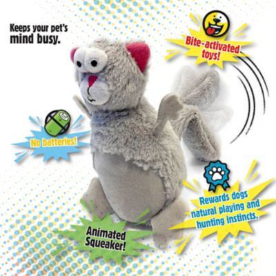Image showing 5 th goDog Action Plush Squirrel Dog Toy