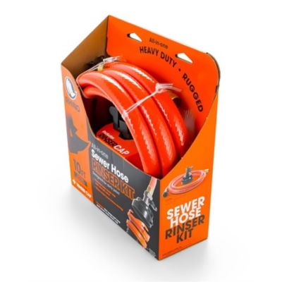Image showing  RhinoFlex RV Sewer Clean-Out Hose System with Rinse Cap, 10 ft.