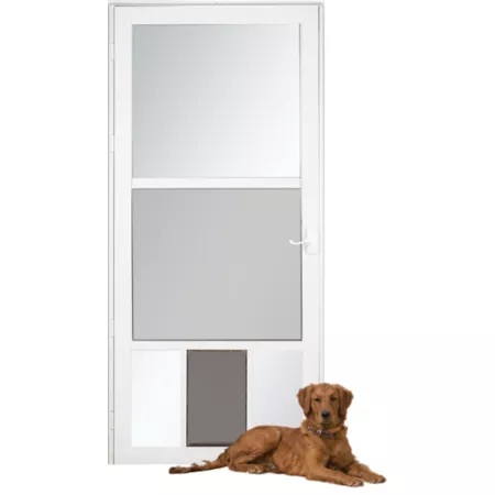 LARSON Pet View Pet Storm Door White Pet Doors & Parts