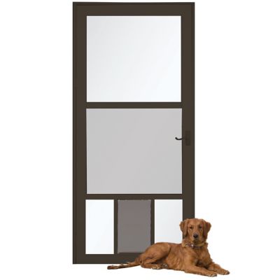 LARSON Pet View Pet Storm Door, Brown