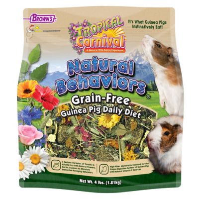 Brown's Tropical Carnival Natural Behaviors Guinea Pig Food, 4 lb.