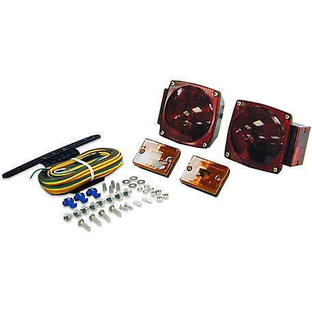 Hopkins Towing Solutions Square Trailer Light Kit, Fits Trailers Under 80 in. W