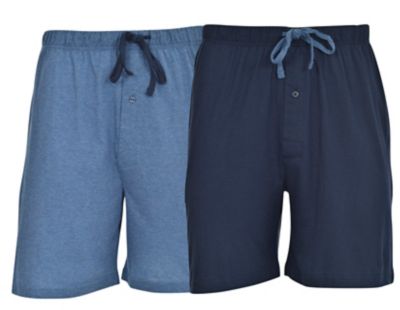 Hanes Men's 2-Pack X-Temp Knit Sleep Shorts, Cotton, Polyester, 01109 ...