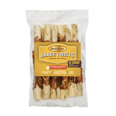 Large rawhide dog clearance chews