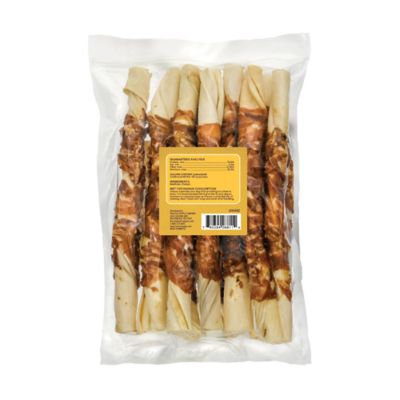 Image showing  Large Chicken-Wrapped Rawhide Twists Dog Chew Treats, 12 ct.