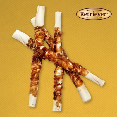 Image showing  Large Chicken-Wrapped Rawhide Twists Dog Chew Treats, 12 ct.