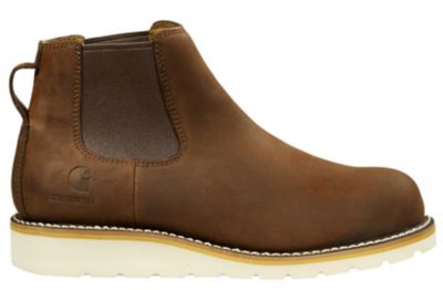 Image showing  Women's Wedge Pull-On Soft Toe Chelsea Boots, Dark Bison, 5 in.