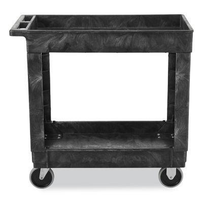 Image showing  2-Shelf 300 lb. Capacity Heavy-Duty Service/Utility Cart, Black