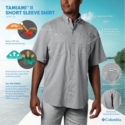 Image showing 1 th Columbia Sportswear Men's Omni-Wick/Omni-Shade Tamiami II Short-Sleeve Button-Down Shirt
