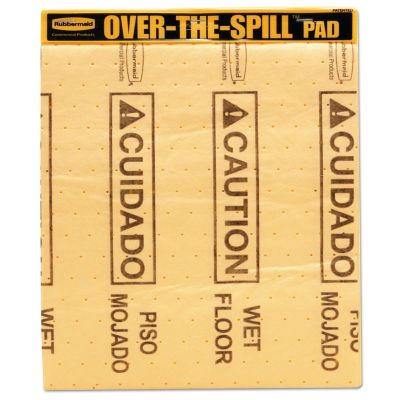 Rubbermaid Over-The-Spill Pad Tablet with Medium Spill Pads, Yellow, 22 pk.
